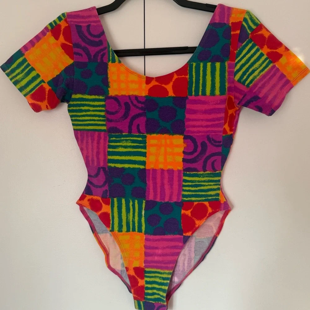 Vintage 1980s Bodysuit Size Small/Medium - Picture 1 of 4